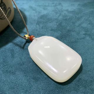 和田玉羊脂玉平安牌